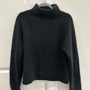 Women's Black Turtleneck Sweater
